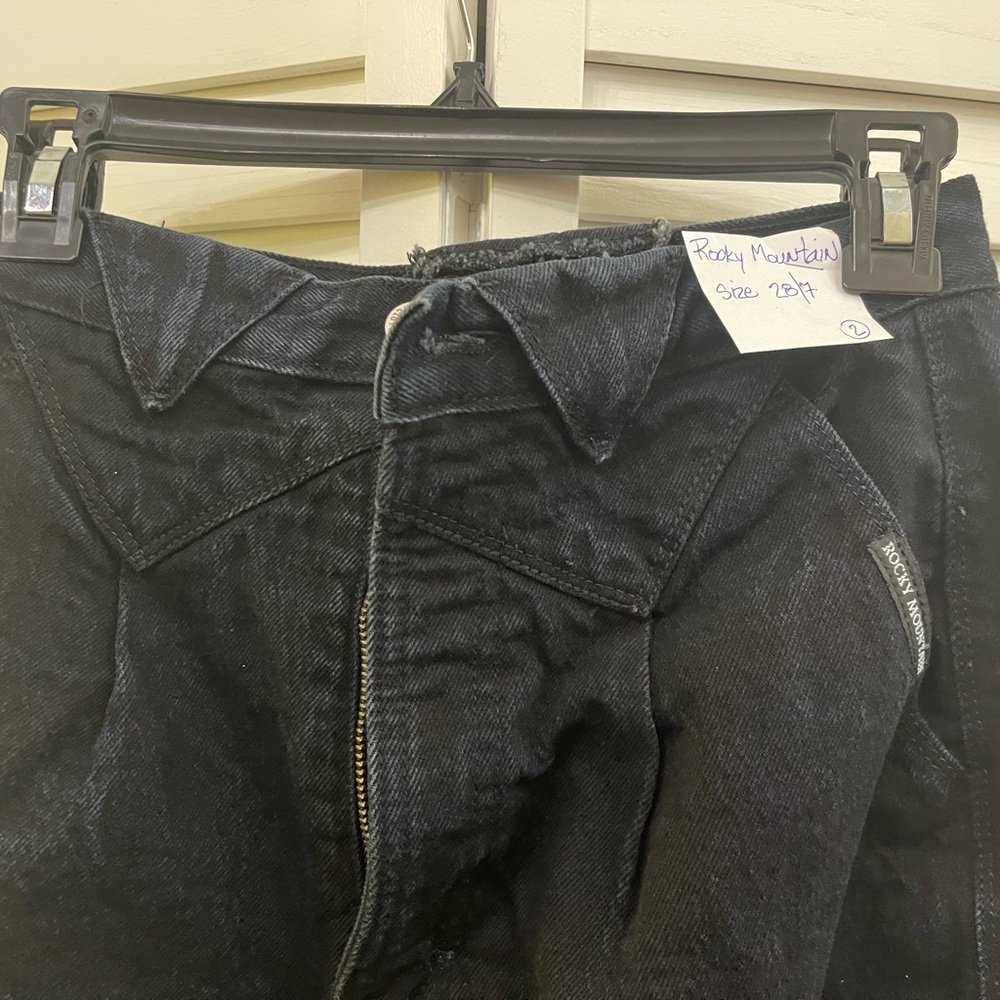 Vintage 1980’s Rocky Mountain Black Denim Jeans